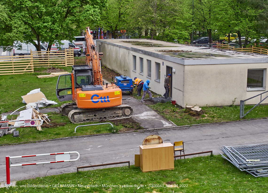 04.05.2022 - Baustelle am Haus für Kinder in Neuperlach